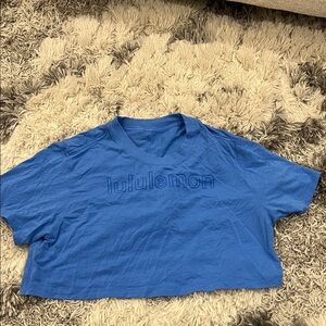 lululemon athletica Blue Short Sleeve Tee